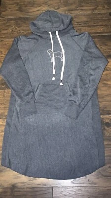 Sudadera con capucha larga gris azul oscuro de la marca The Black Dog Cozy Camp para mujer talla XXL Foto 1 de 4