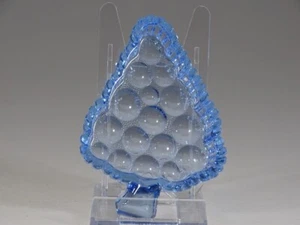 Vintage Ice Blue Glass Ashtray Bunch of Grapes Motif c.1955 - Picture 1 of 3