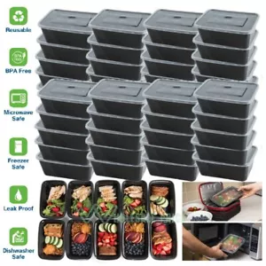 200Pack Food Storage Container set w/Lid 26 Oz Meal Prep BPA Free Microwave Safe - Picture 1 of 24