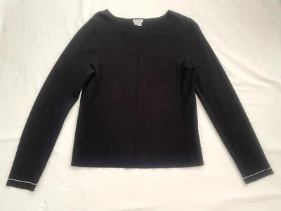 Small Black JIGSAW L/S Pullover Sweater $150 Retail, Luxurious! - Image 1 of 4