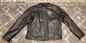 Harley Davidson Womens Leather Jacket Womens Large  - Picture 1 of 9