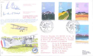 RFDC18 24 Commonwealth Sqn 1983 RAF FDC firmado - Imagen 1 de 1
