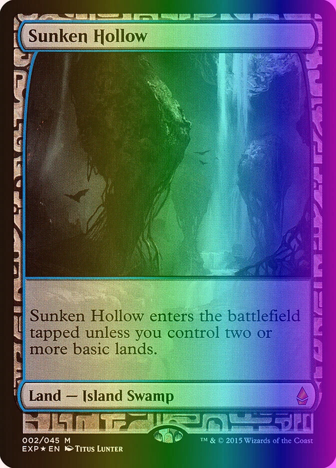 MTG Magic the Gathering Sunken Hollow (2/45) Zendikar Expeditions LP FOIL - Image 1 of 1