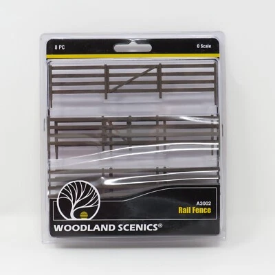 Woodland Scenics O 3002 Rail Fence Rural Farm Farm Rural Land Scenery Detail Set - Image 1 of 4