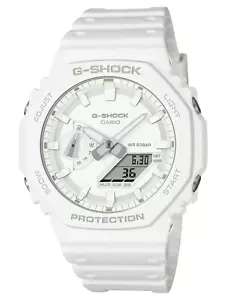 CASIO G-SHOCK GA-2100-7A7ER MENS WHITE WITH CARBON CORE GUARD - Picture 1 of 6