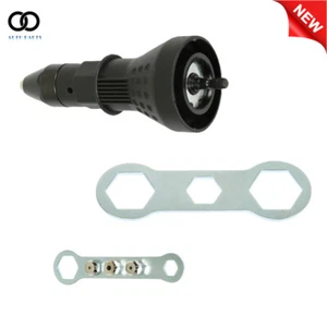 Professional Electric Rivet Nut Gun Adaptor Insert Cordless Power Drill Tool Kit - Picture 1 of 12