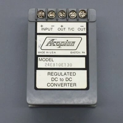 ACOPIAN 24EB10E130 POWER SUPPLY  CONVERTER INPUT 24VDC  - Image 1 of 2
