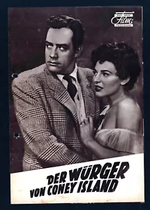 DNF/Klemmer WÜRGER VON CONEY ISLAND FILMPROGRAMM Program Mitchell COBB Bancroft - Imagen 1 de 1