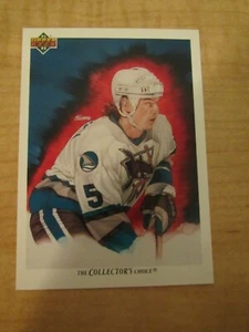 1991-92 Upper Deck Hockey Neil Wilkinson #95 San Jose Sharks Team Checklist - Picture 1 of 2