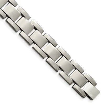 14mm High Polished Titanium Link Bracelet - Image 1 of 4