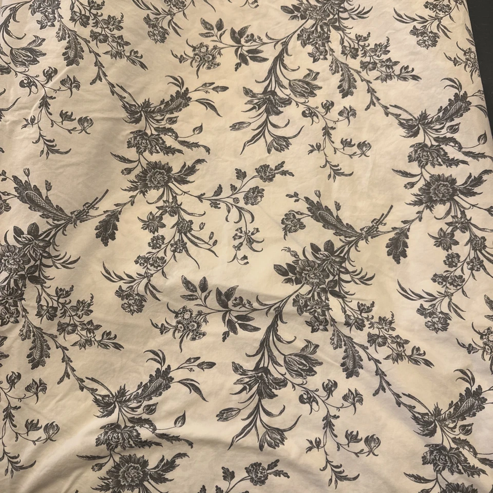 Funda nórdica IKEA Alvine Kvist floral baño gris blanco tamaño completo/queen 82x84   Foto 1 de 4