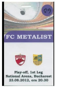 Pass ticket Dinamo Bucuresti Romania - Metalist Kharkiv Ukraine 2012-2013 - Picture 1 of 1