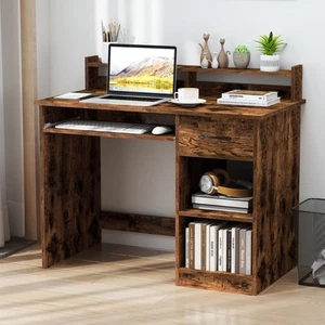 Home Office Workstation Executive Desk-Coffee - Picture 1 of 9