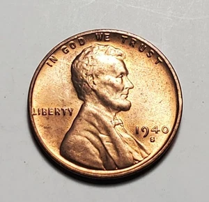 1940 S LINCOLN WHEAT PENNY UNC #C8603 - Picture 1 of 2