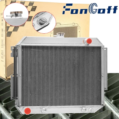 3-Row Aluminum Radiator Fits 1966-1970 Dodge Polara Monaco Plymouth Fury 7.2L AT - Image 1 of 4