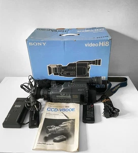 SONY Hi8 CCD-V800E / PAL Camcorder With Accessories Instructions Manual Untested - Picture 1 of 16