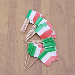 100 Stück Zahnstocher Flagge Kind Miniatur Italienische Flaggen Italien Tortenaufleger - Bild 1 von 12