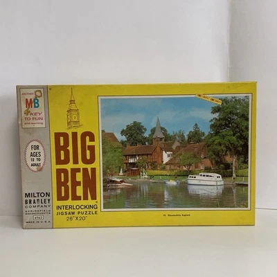 1968 Big Ben Jigsaw Puzzle Gloustershire England 1000pc Sealed MB 4962 - Image 1 of 4