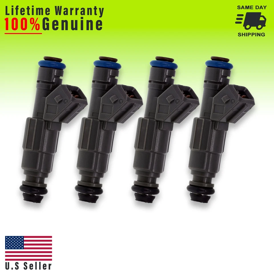 Juego genuino de 4 inyectores de combustible Bosch OEM para Ford y Mercury 1999-2000 2,0 L I4 Foto 1 de 1