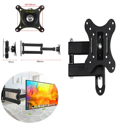 Computer Monitor Stand Wall-mounted Bracket Holder Fit for 14-27 Inch Monitor - Image 1 of 4