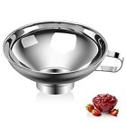 Canning Funnel for Kitchen Use, Wide Mouth Stainless Steel Funnel