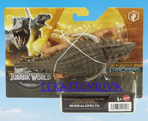 Dino Trackers BOREALOPELTA ARMORED DINOSAUR Jurassic World 2023 Danger Pack READ Cover