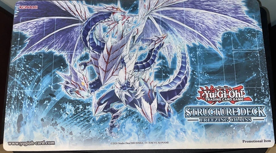 Yugioh Trishula Alfombra de Juego Estructura Deck: Cadenas de Congelación Win-A-Mat Promoción Oficial Foto 1 de 1