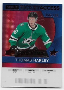 20/21 UPPER DECK CREDENTIALS DEBUT TICKET RED #130 Thomas Harley #56/199 - Picture 1 of 1