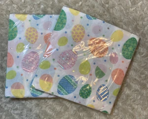 2x 20 Ct Paper Lunch Napkins Easter Egg 12-7/8 x 12-3/4 inch Multi Color New - Picture 1 of 2