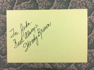 Woody Brown - Flamingo Road - The Accused - General Hospital - Autografato 1981 - Foto 1 di 2
