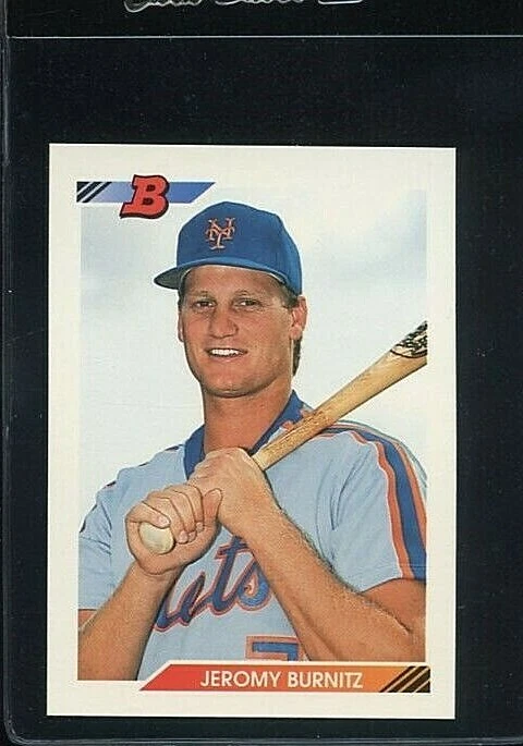 1992 BOWMAN #189 JEROMY BURNITZ NEW YORK METS  - Image 1 of 1