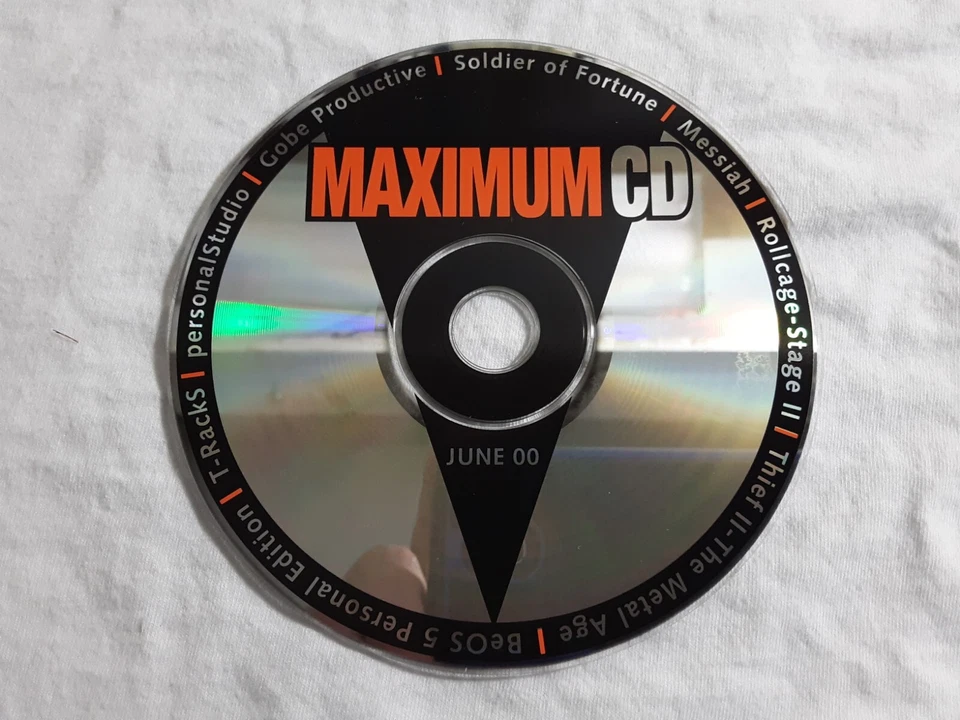Soldier of Fortune, Messiah, Rollcage game demo MaximumCD Jun 2000 FREE SHIPPING - Image 1 of 1