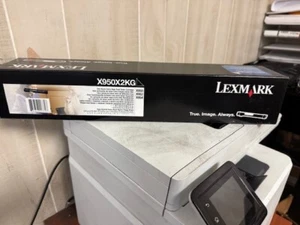 X950 x 2 KG OEM Lexmark schwarzer Toner mit hoher Kapazität. NEU..GUTER KARTON.. - Bild 1 von 1