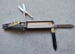 GERBER KOWELL KOREA DELUXE UTILITY FOLDING POCKET KNIFE MULTI TOOL NAIL CLIPPERS - Picture 1 of 14