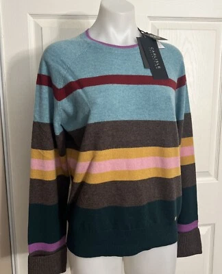 Suéter stripper CARLISLE Collection tamanho G 100% cashmere $398 - Imagem 1 de 4