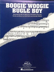 Boogie Woogie Bugle Boy Sheet Music Don Raye Hughie Prince WWII Jump Blues Song - Picture 1 of 3