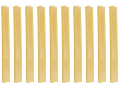 10pcs Bone Guitar Saddle 3-3/8"x1/8"x3/8"(85x3.5x10mm) Unbleached Luthier - Image 1 of 2