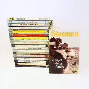 Lote 18 Livres S. A. Steeman Français Rústica Francesa Años 70 Policía Romana PB - Imagen 1 de 15