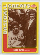 Babe Ruth 1990 Swell Baseball Greats #124 Yankees