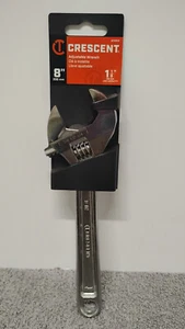 Crescent 8" Adjustable Wrench 1-1/8" Jaw Capacity Alloy Steel Tool AC28VS. (03) - Picture 1 of 7