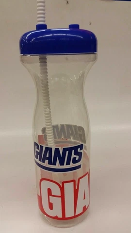 NFL New York Giants Sports Water Bottle & Straw, NEW (Lot of 2) Cover