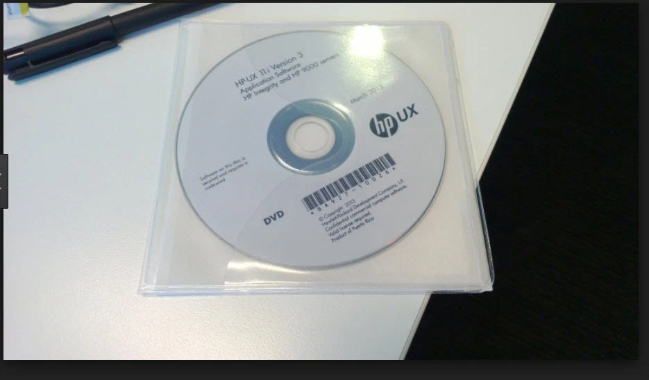 HP-UX 11i v2 (11.23.10) FNOE  new(ish) processor workstations on ISO DVD - Image 1 of 1