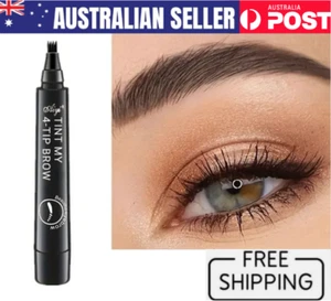 Smooth 4 Split Head Long Lasting Liquid Eyebrow Pen Waterproof Smudge resistant - Picture 1 of 8