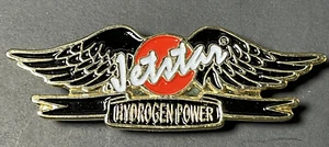JETSTAR Hydrogen Power Trucker Pilot Emblem Lapel Enamel Hat Pin Metal 2" wide - Picture 1 of 9