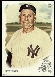 Casey Stengel 2019 Allen and Ginter 5x7 #388 4/49 Yankees - Picture 1 of 2