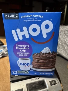 IHOP Chocolate Chip Premium Gemahlener Kaffee Keurig K Tassen 22 Pods NEU in Box 7/24 - Bild 1 von 4