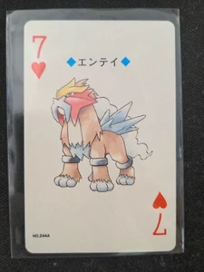 Entei Japanese Poker Playing Card Pokemon No.244 Lugia Back Box Fresh 1999 - Picture 1 of 4