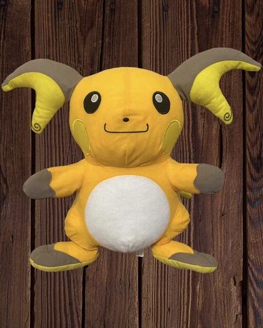 NWT RAICHU Plush 15 inches Toy  Pokemon Stuffed Soft  2020 Toy Factory Cover
