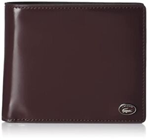 [Lacoste] Leather Minimal Short Wallet NH1201K Wine