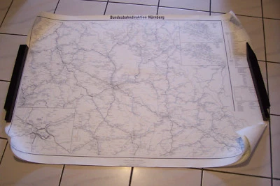  Deutsche Bahn DB Bundesbahn original Karte Landkarte Nürnberg 1982 - Bild 1 von 4